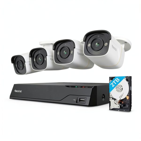 Reolink 8 Channel 4K 12MP PoE NVR Security System White-0