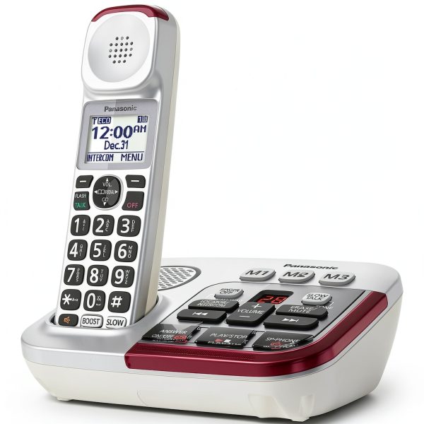 Panasonic Amplified Cordless Phone Hearing Aid Compatible-7