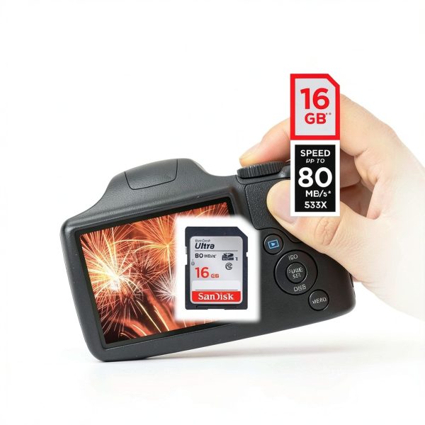 SanDisk SDHC Memory Card 16GB Ultra Class 10 80MBs-4