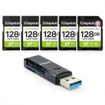 Kingston 128GB SDXC Card UHS-I Performance Camera Storage-0
