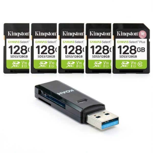 Kingston 128GB SDXC Card UHS-I Performance Camera Storage-0