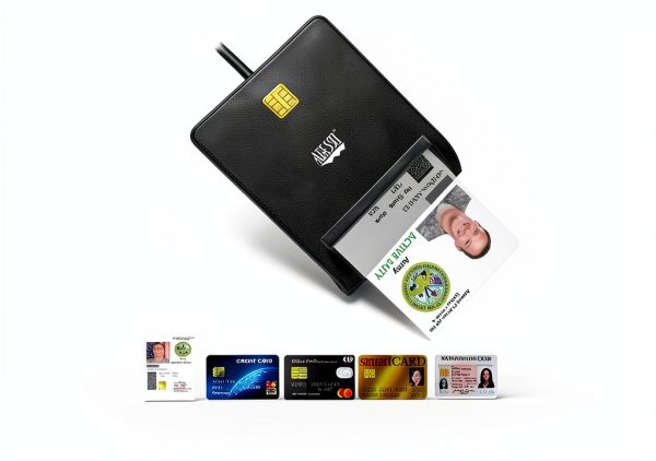ADESSO SCR-100 USB Smart Card Reader CAC Compatible Windows-0