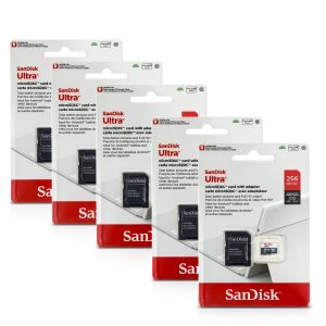 SanDisk Ultra 256GB microSDXC Card Fast Speed Full HD Video-0