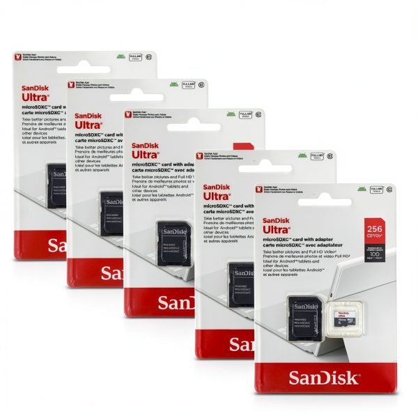 SanDisk Ultra 256GB microSDXC Card Fast Speed Full HD Video-0