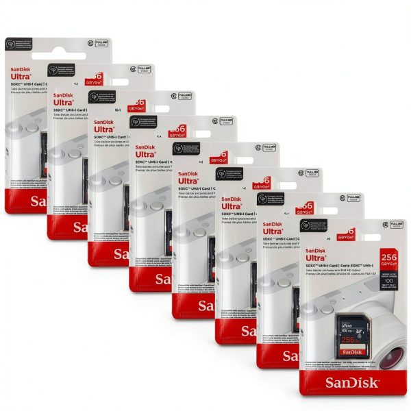 SanDisk Ultra 256GB SDXC Memory Card Fast Storage Bundle-0