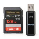 SanDisk 128GB SD Card 4K Video UHS U3 V30-0