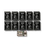 SanDisk 64GB SDXC Memory Card 10-Pack High Speed V30-0