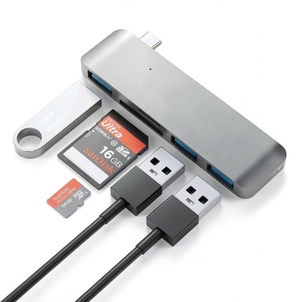 Satechi Type-C USB Hub 3-in-1 Combo SD Card Reader-5