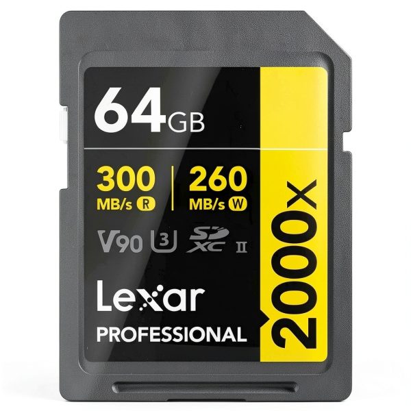 Lexar 64GB SD Card Professional 300MBps UHS-II-0