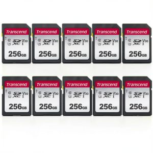 Transcend 256GB SDXC Memory Card 4K Video High Speed-0
