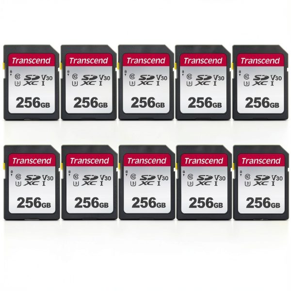 Transcend 256GB SDXC Memory Card 4K Video High Speed-0