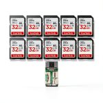 SDHC Memory Cards 32GB Bundle with USB Reader Fast Durable-0