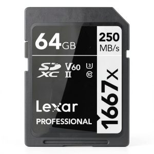 Lexar Professional 1667x SDXC UHS-II 64GB Memory Card-0