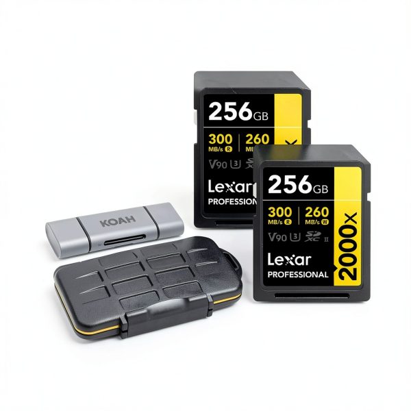 UHS-II SDXC Memory Card Bundle 256GB V90 8K Video-0