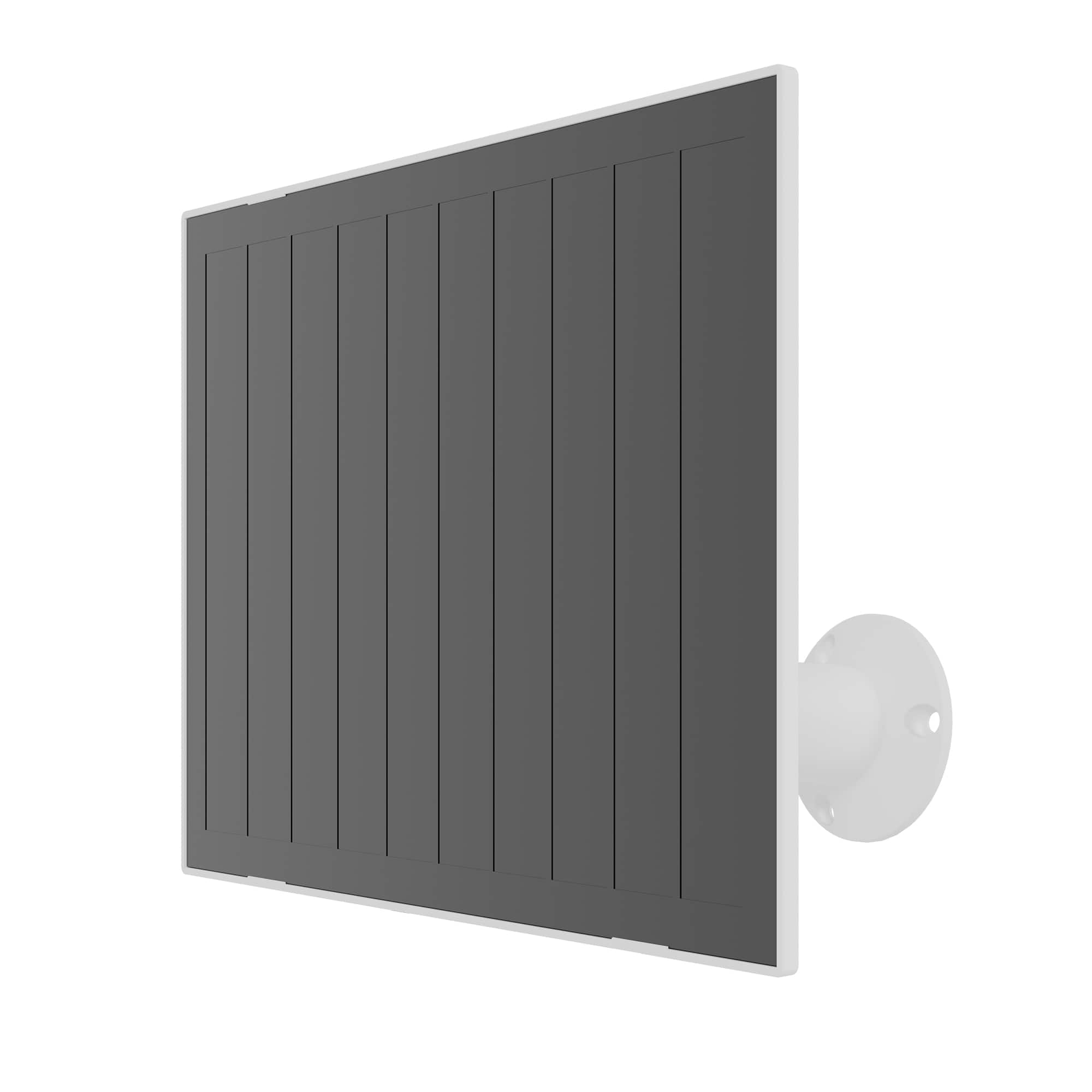 Lorex Solar Panel mounted on an outdoor wall