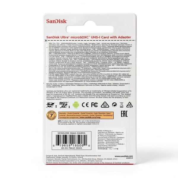 SanDisk Ultra microSDXC Card 64GB UHS-I Class 10 Storage-3