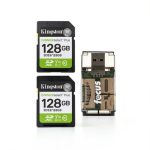 Kingston 128GB SDXC Card UHS-I V10 Water Resistant-0