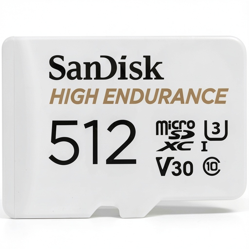 SanDisk High Endurance microSD 512GB Dash Cam Security Card performance testing in multiple devices