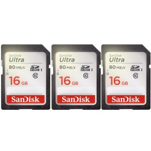 SanDisk SDHC Memory Card 16GB Ultra Class 10 80MBs-0