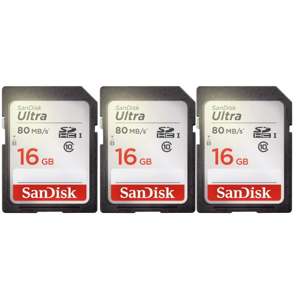 SanDisk SDHC Memory Card 16GB Ultra Class 10 80MBs-0