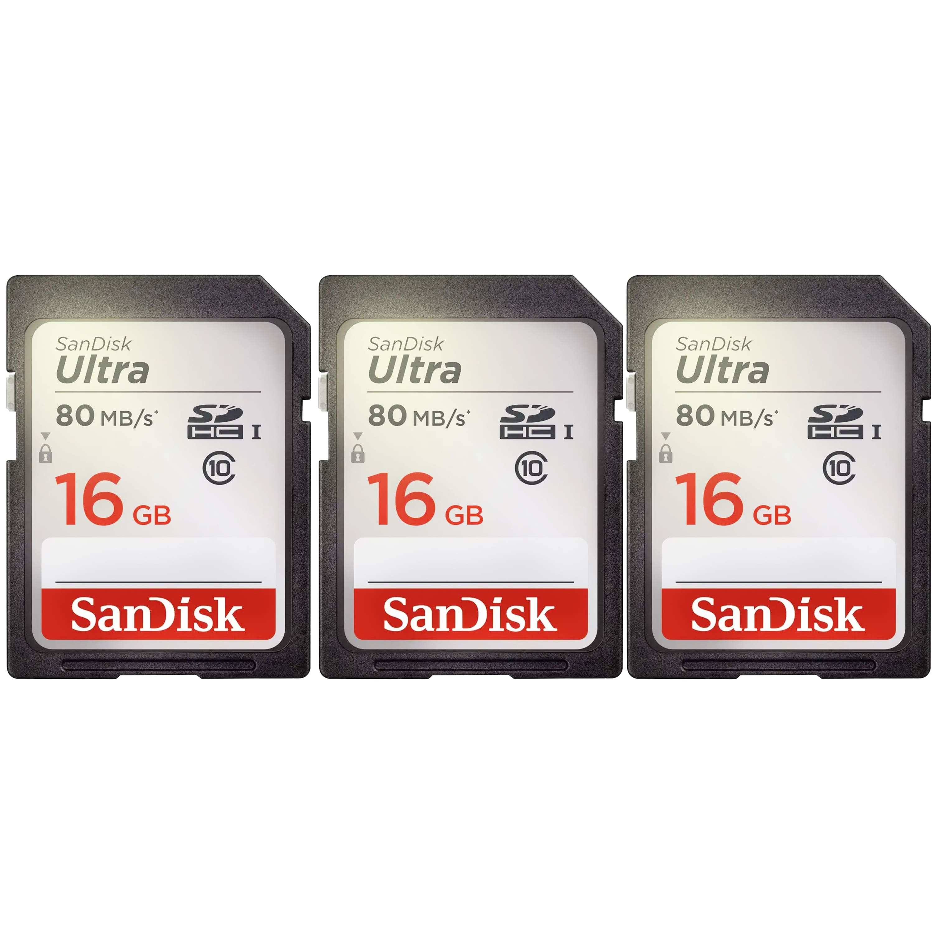 SanDisk Ultra SDHC memory card in a camera slot