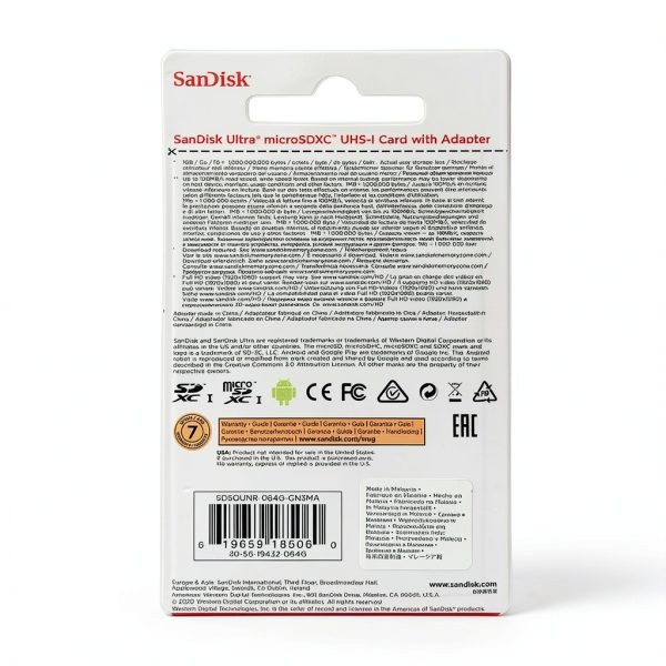 SanDisk Ultra microSDXC Card 64GB UHS-I Class 10 Storage-3
