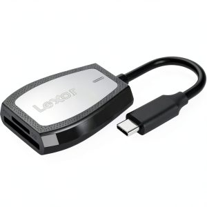 Lexar USB-C Dual-Slot Card Reader for SD microSD UHS-II-0
