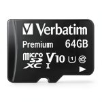 Verbatim 64GB microSDXC Card Waterproof Shockproof UHS-I-0