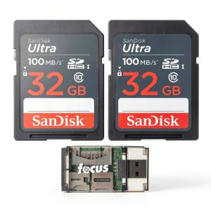 Ultra SDHC UHS-I Memory Cards 32GB Bundle with Reader-0