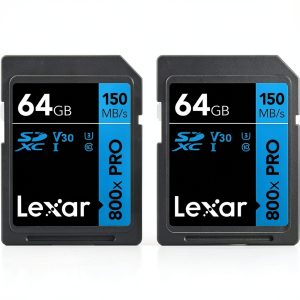 Lexar 64GB SDXC Memory Card 2 Pack 4K UHD High Speed-0