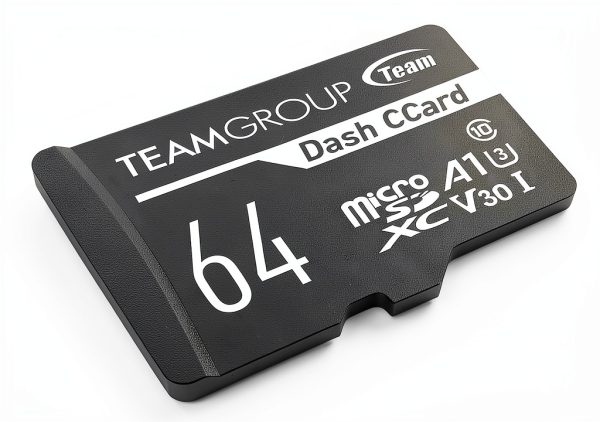 Team Dash Cam Memory Card 64GB microSDXC UHS-I U3 V30-1