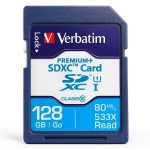 Verbatim 128GB SDXC UHS-I Flash Memory Card Premiumplus-0