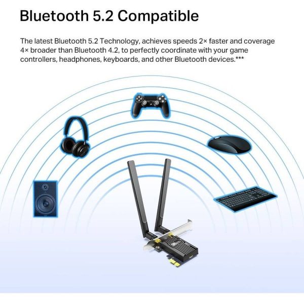 TP-Link Archer TX55E WiFi 6 PCIe Card AX3000 Bluetooth 5.2-6