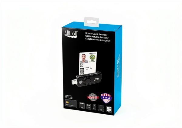 Adesso SCR200 Smart Card Reader USB CAC Government ID-6