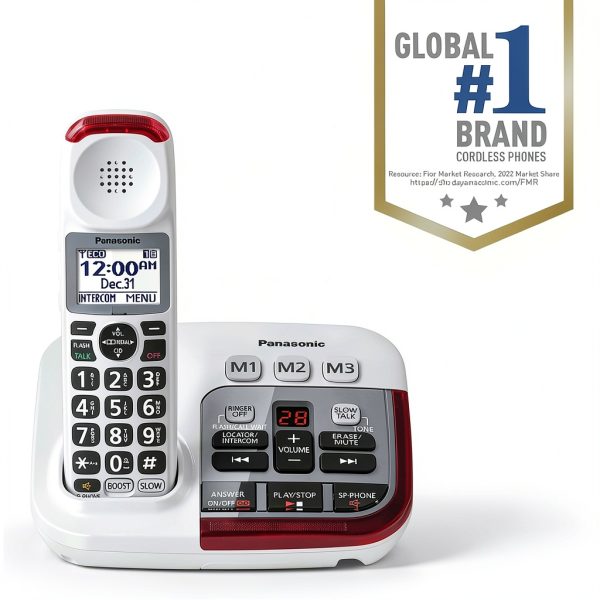 Panasonic Amplified Cordless Phone Hearing Aid Compatible-6